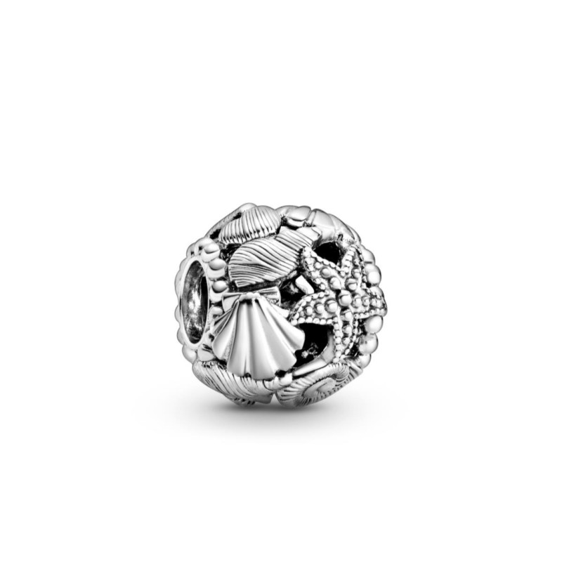 Charm openwork Cuori, stelle marine e conchiglie