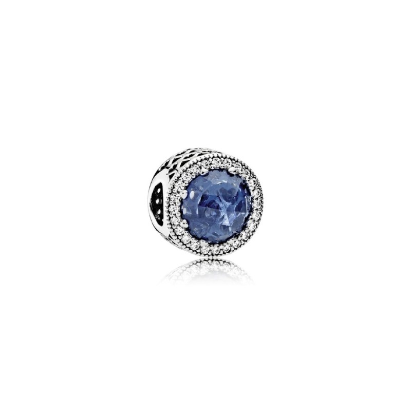 Charm blu scintillante