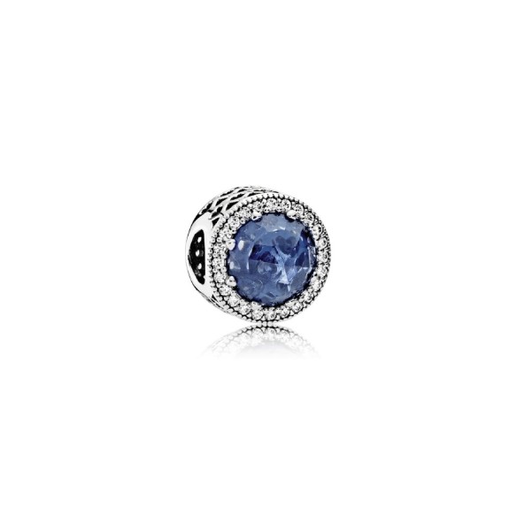 Charm blu scintillante