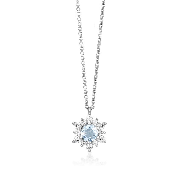 Collana Pietra Color Acquamarina