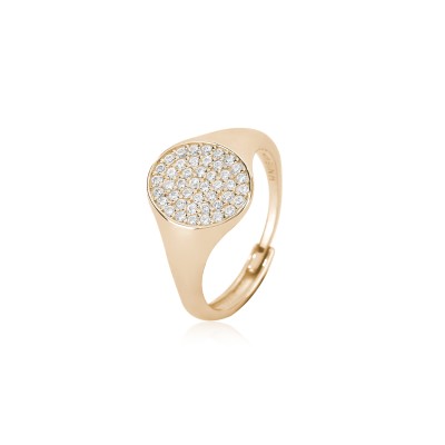 Anello Chevalier Pavé