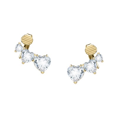 Orecchini A Lobo Infinity Love Diamond Heart