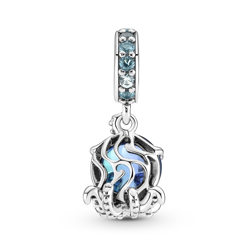 Charm Pendente Polpo Vetro di Murano Rifinito a mano