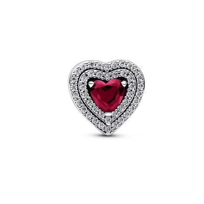 Charm Cuore Rosso e Pavè 2