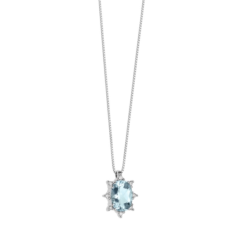 Collana Donna Fantasia Di Acquamarina
