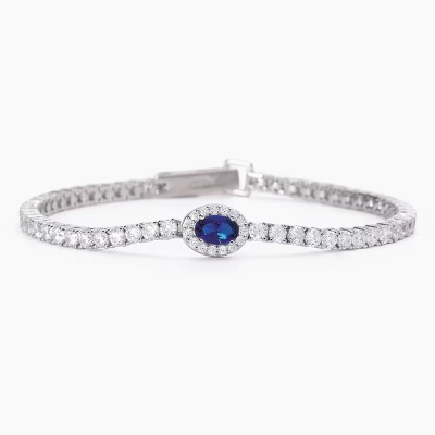 Bracciale Tennis Zirconi Zaffiro