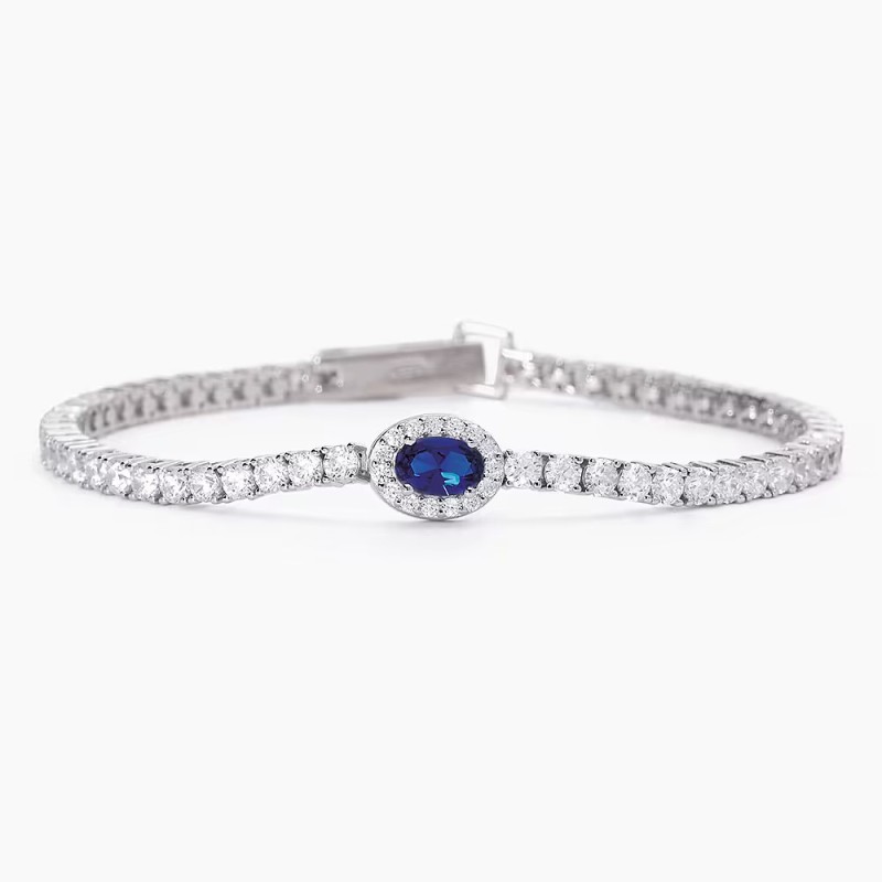 Bracciale Tennis Zirconi Zaffiro