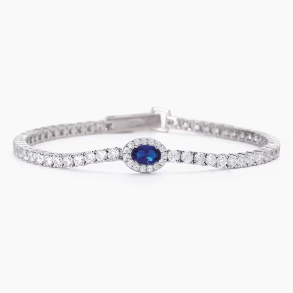 Bracciale Tennis Zirconi Zaffiro