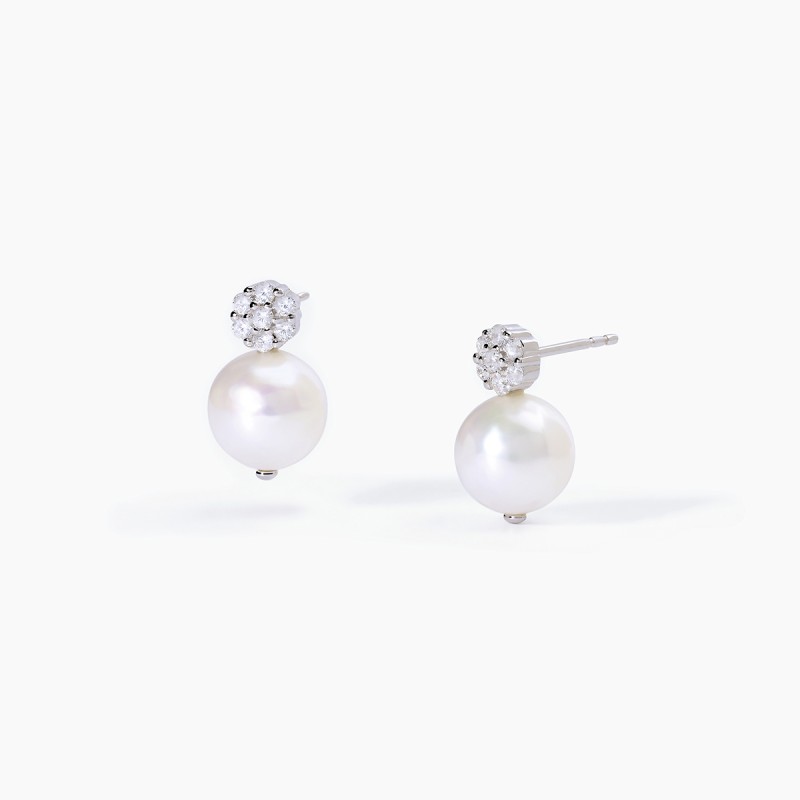 Orecchini Argento con Perle