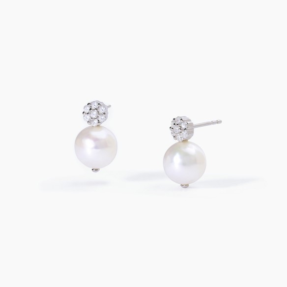 Orecchini Argento con Perle