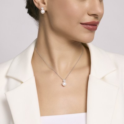 Orecchini Argento con Perle 2