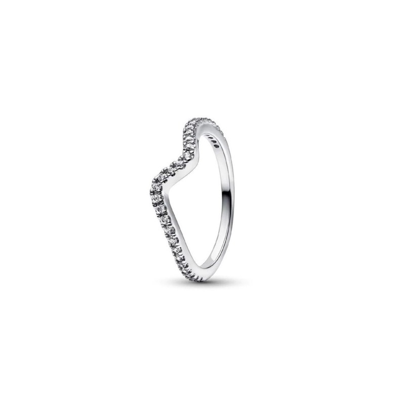 Anello Onda Pietre Luminose