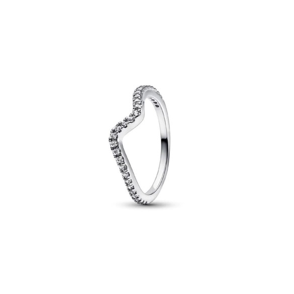 Anello Onda Pietre Luminose
