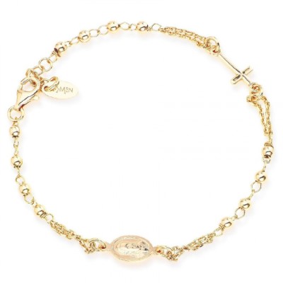 Bracciale Rosario Argento Oro