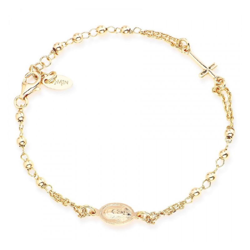 Bracciale Rosario Argento Oro