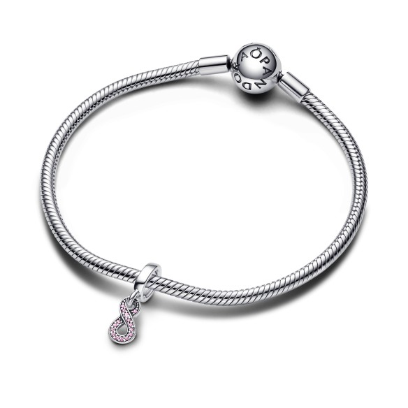 Charm Infinito Rosa