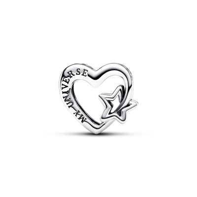 Charm Openwork Cuore con Stella 2