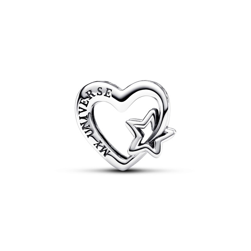 Charm Openwork Cuore con Stella