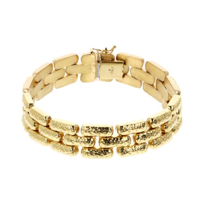 Bracciale Catena Pantera Martellato