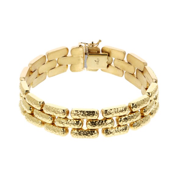 Bracciale Catena Pantera Martellato