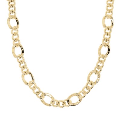 Collana Catena Figaro con Maglia Grumetta