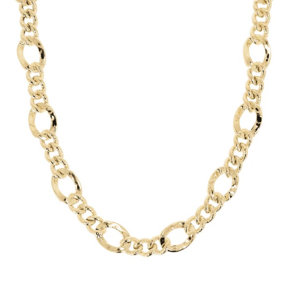 Collana Catena Figaro con Maglia Grumetta