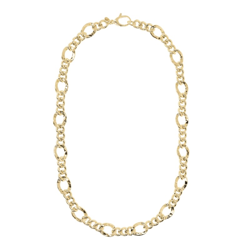 Collana Catena Figaro con Maglia Grumetta