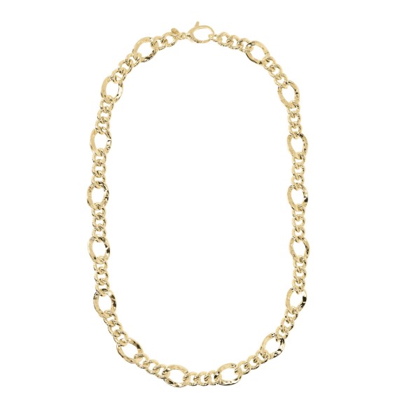 Collana Catena Figaro con Maglia Grumetta